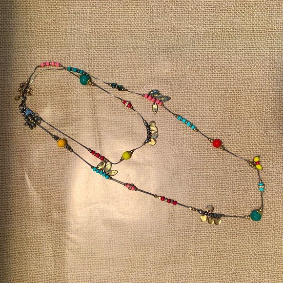Long beaded necklace